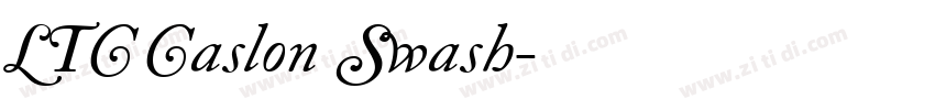 LTC Caslon Swash字体转换